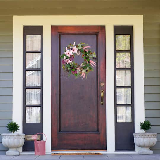 24" Succulent & Fern Wreath